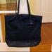 Coach Nylon and Leather Tote in Black