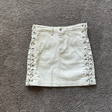 NWT: A.L.C. Ringo Laced Denim Skirt