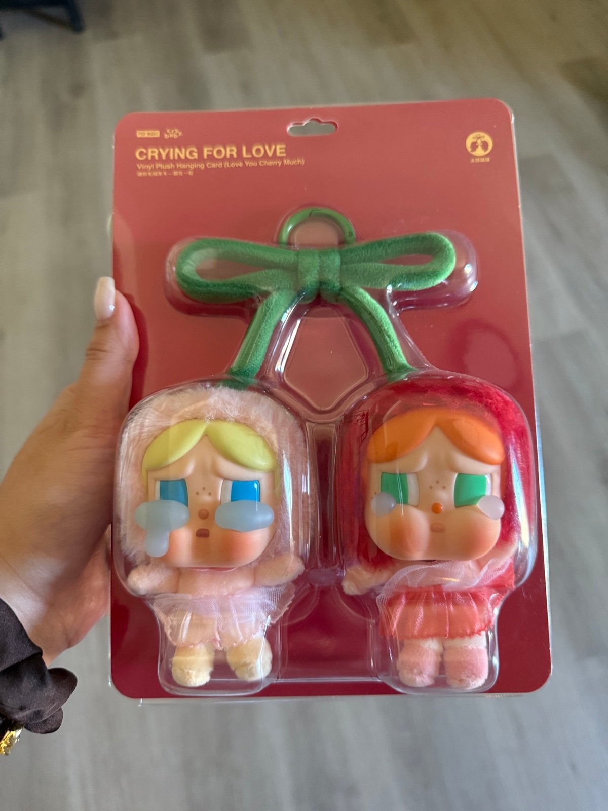 Cry baby crying for love cherry keychain pop mart official