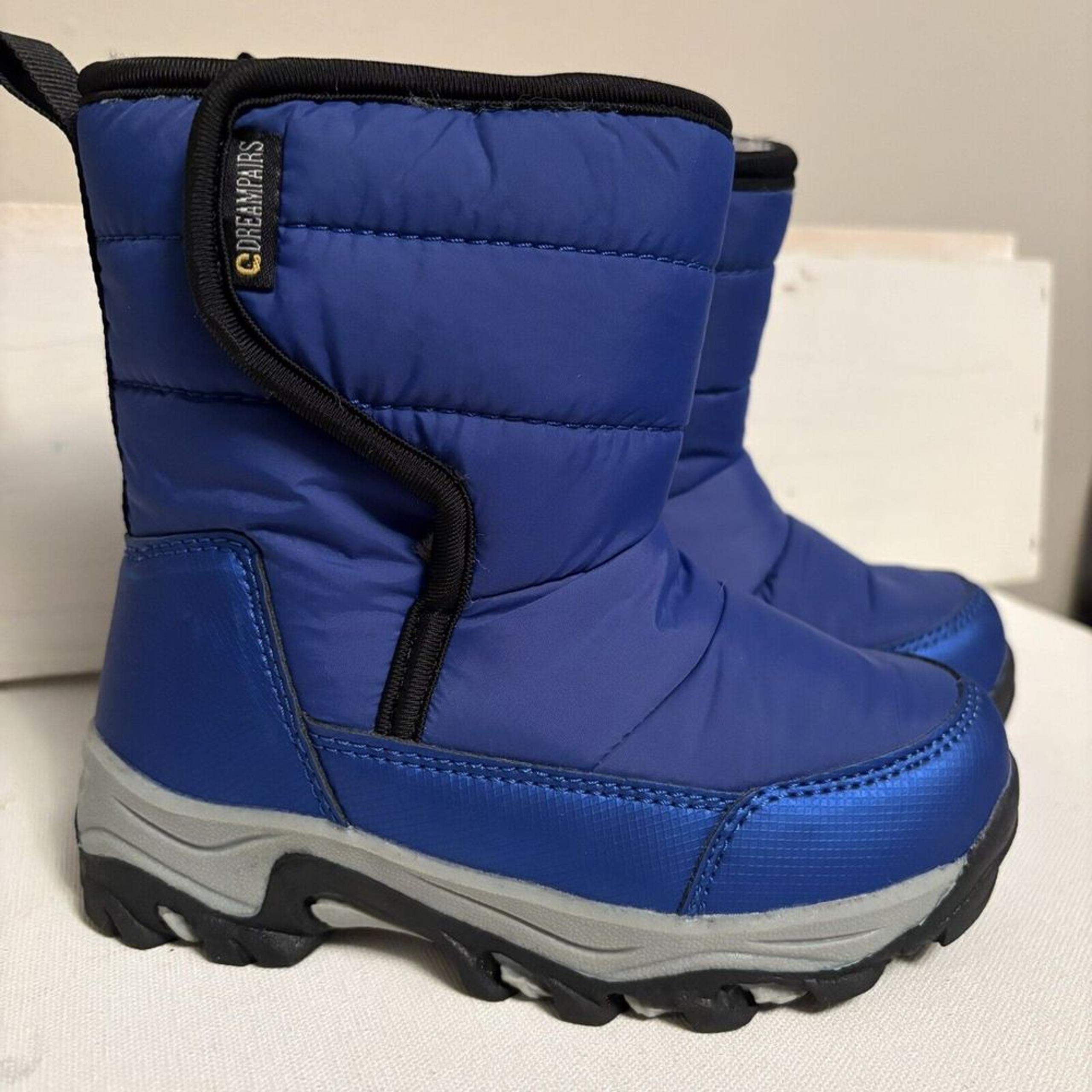 Dream Pairs Boys Snow Boots With Faux Fur Size 9 Excellent Condition Royal Blue