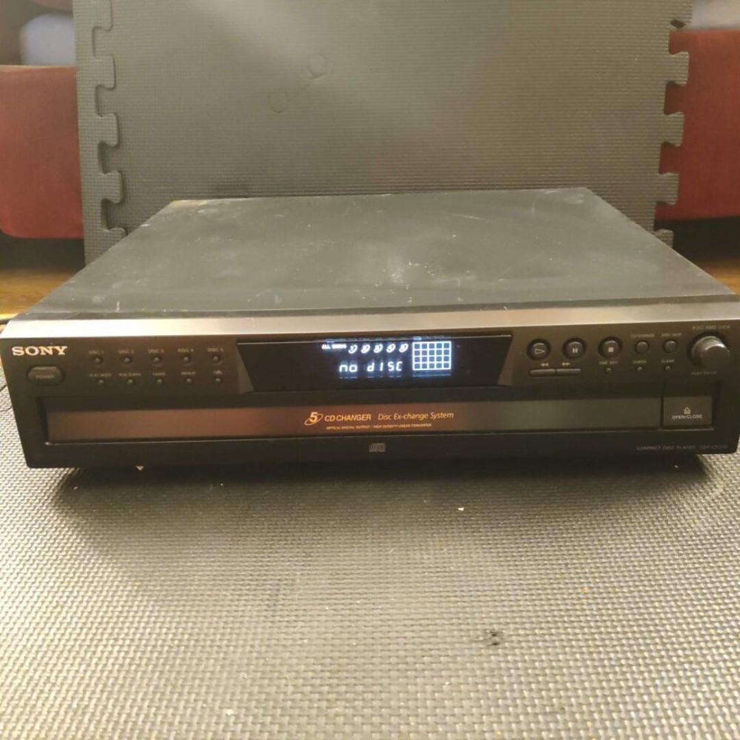 Sony CDP-CE275 5-Disc Carousel CD Changer Player w/ Optical Digital Audio
