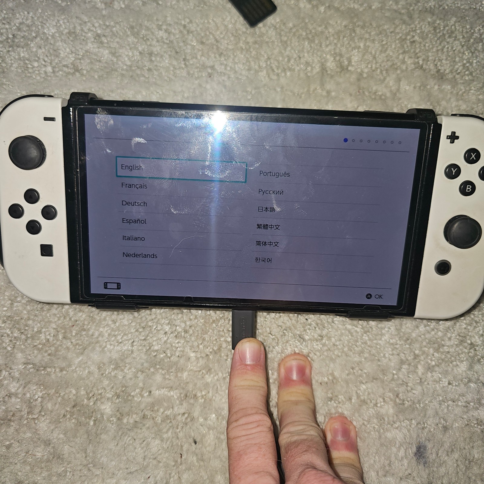 nintendo switch oled white