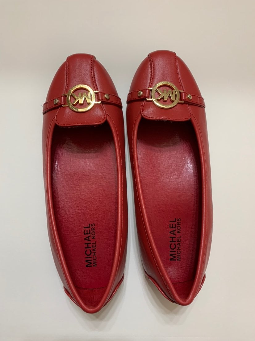 michael kors fulton miami flats red