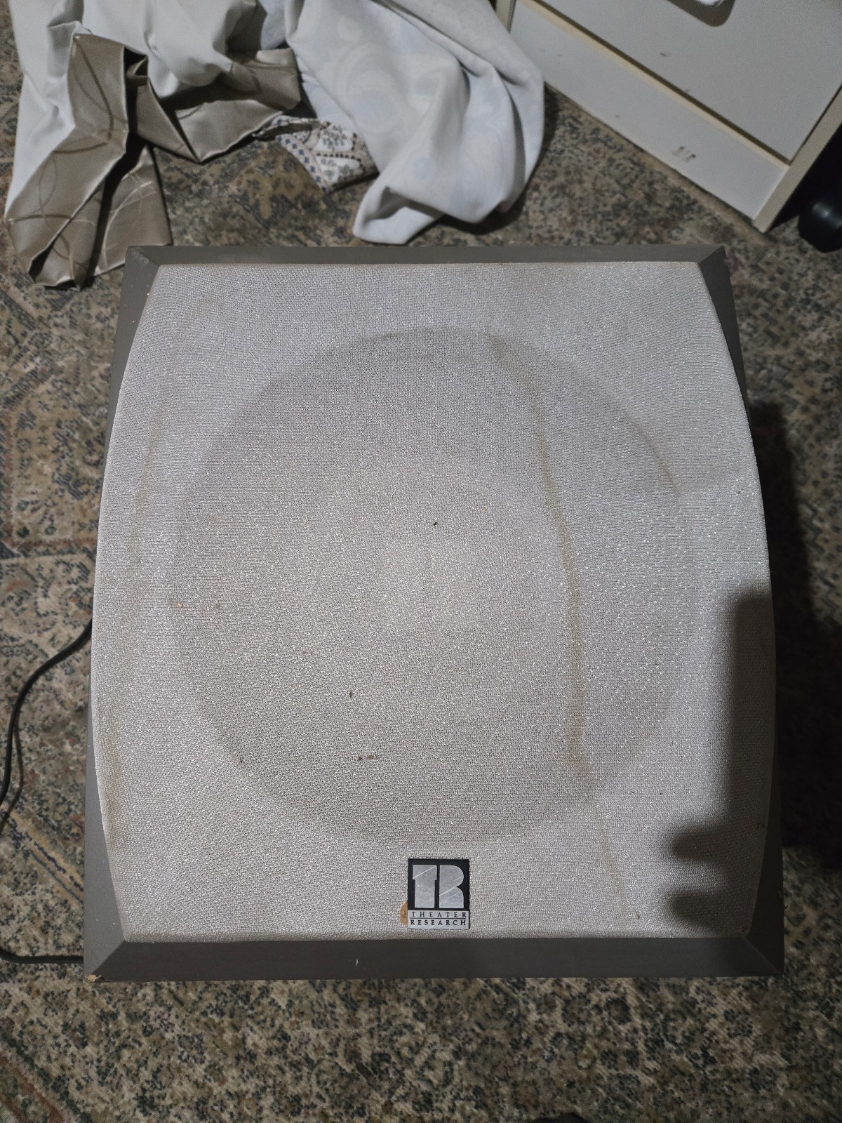 Theater Research Subwoofer Model TR-7000 Untested Grey