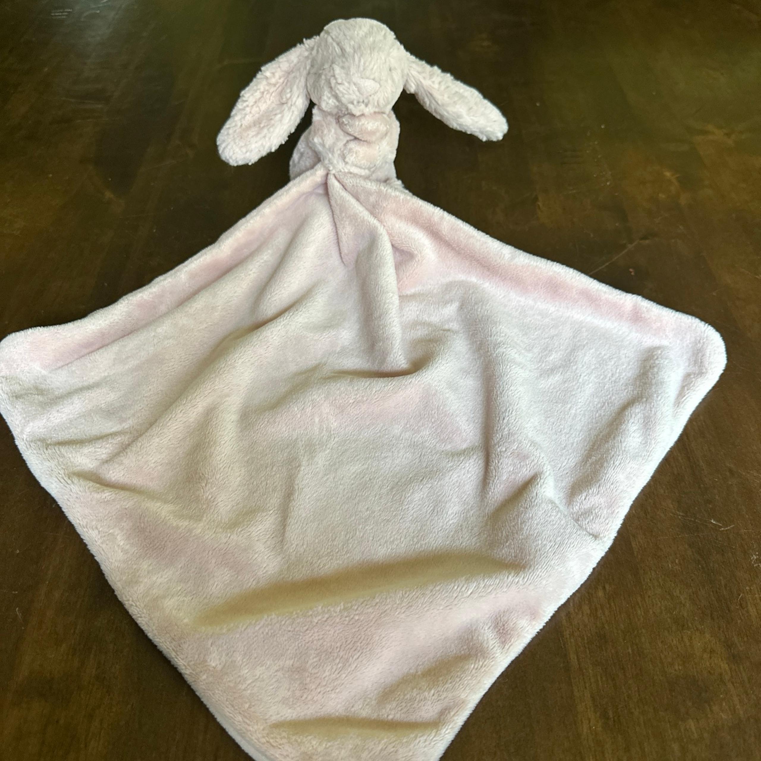 Jellycat Light Pink Bashful Bunny Baby Security Blanket Lovey Plush