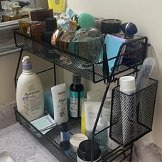 Countertop Organizer for Bathroom Counter, The Organizer for Bedroom, Black