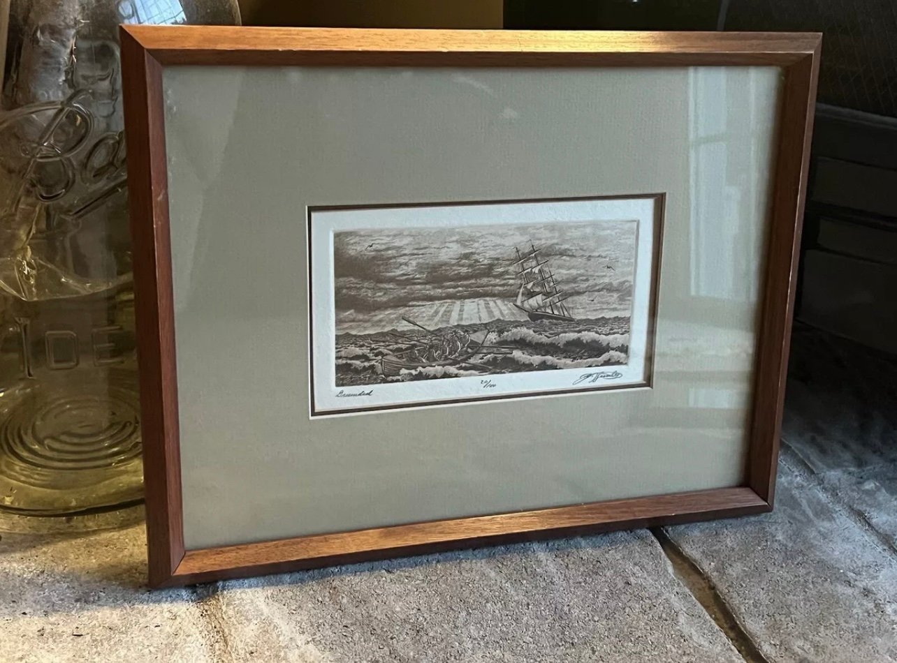 ‼️‼️Pat Hanly Etching Artwork/ GROUNDED - FAMOUS New Zealand ARTIST