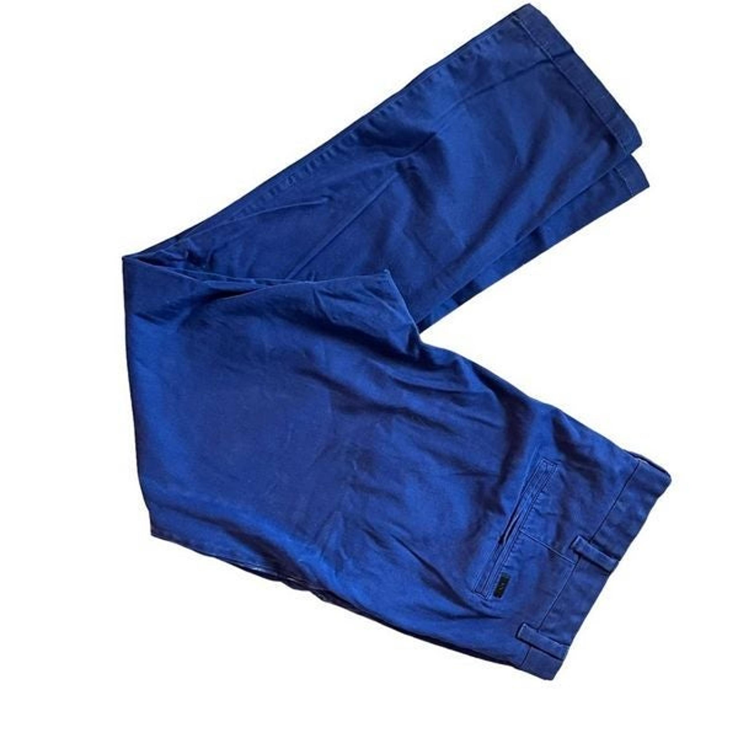 Armani Exchange Blue 38R Skinny Fit Chino Trousers