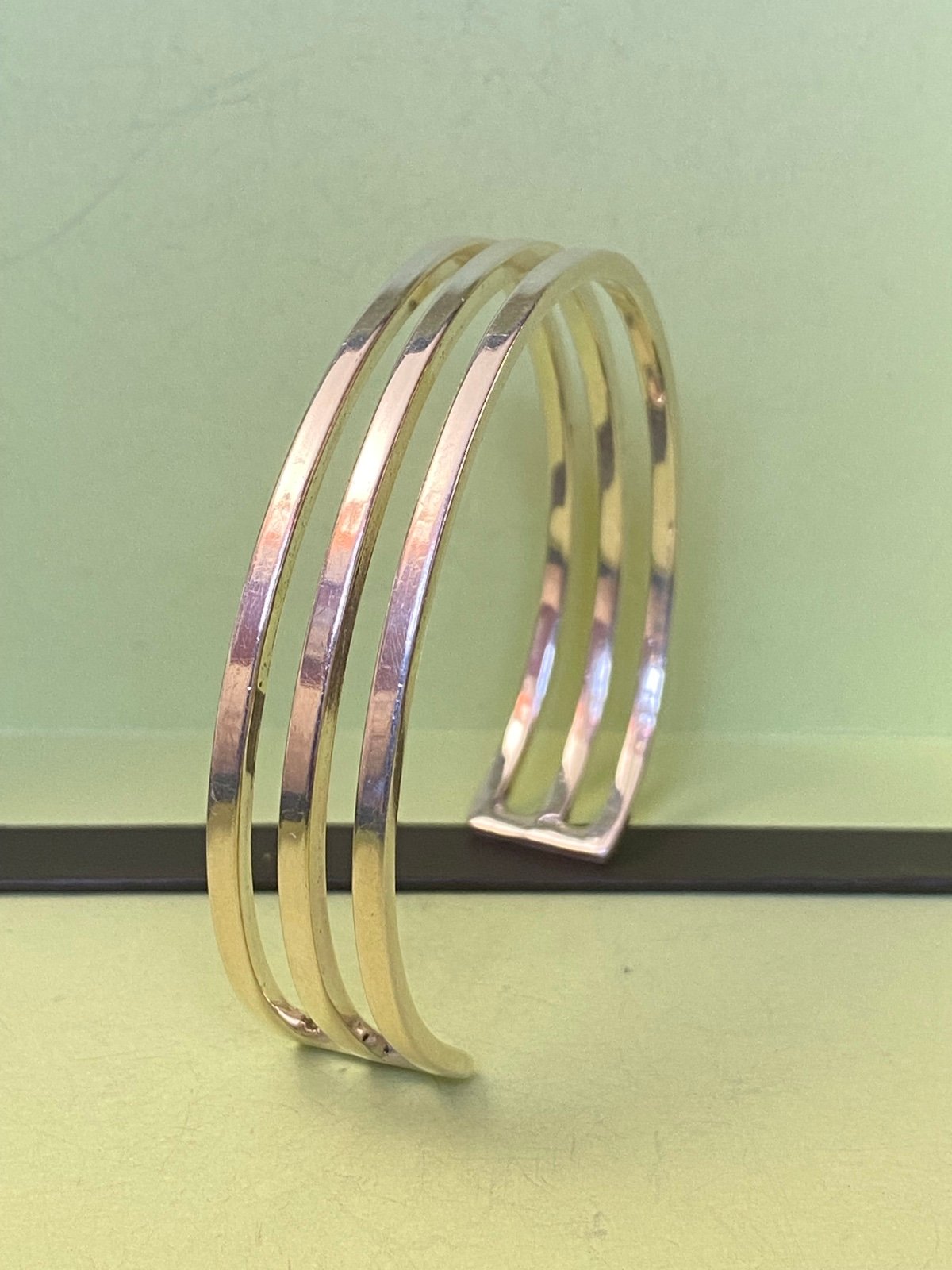 925 Sterling Silver Openwork Cuff Bracelet