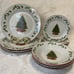 Vintage Holiday Time Christmas Stoneware By Walmart, Set Of 12