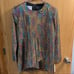NWT Vintage Dressy Betsy Gold Pullover Rainbow Effect Sequin Top Size Small