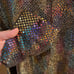 NWT Vintage Dressy Betsy Gold Pullover Rainbow Effect Sequin Top Size Small