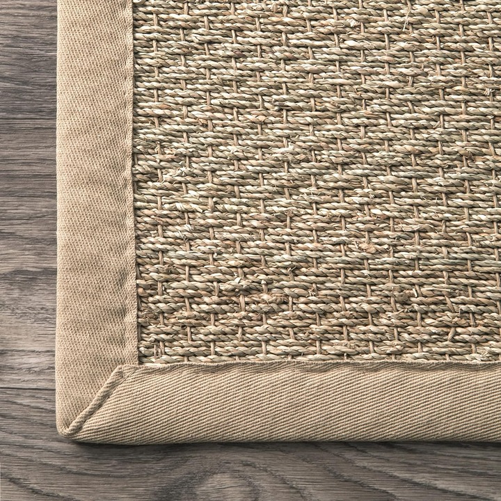 Farmhouse Seagrass Area Rug 2' 6 x 4', Beige LPL1