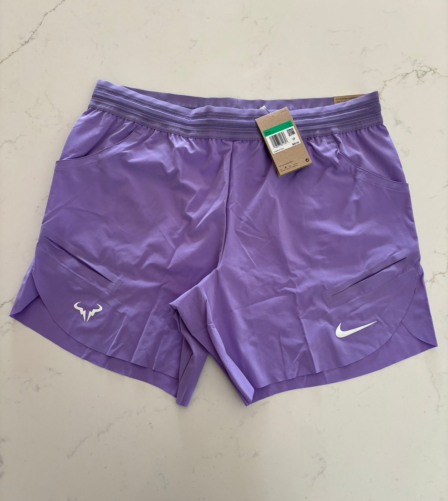 Nike Court Dri-Fit ADV Rafa Nadal 7” Tennis Shorts Mens Size XL