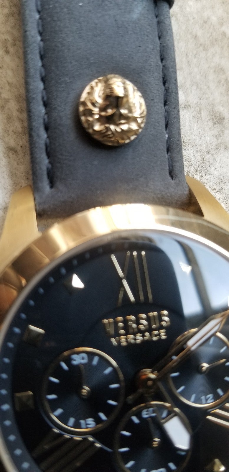 Versace Versus Leather Gold watch