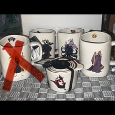 Rae Dunn x Disney Villains SET! 3 Mugs & Measuring Cups RARE