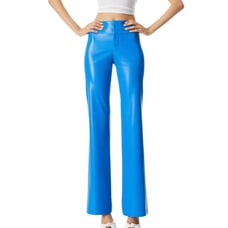 Alice + Olivia Palace Blue vegan leather pants