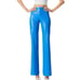 Alice + Olivia Palace Blue vegan leather pants