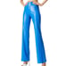 Alice + Olivia Palace Blue vegan leather pants