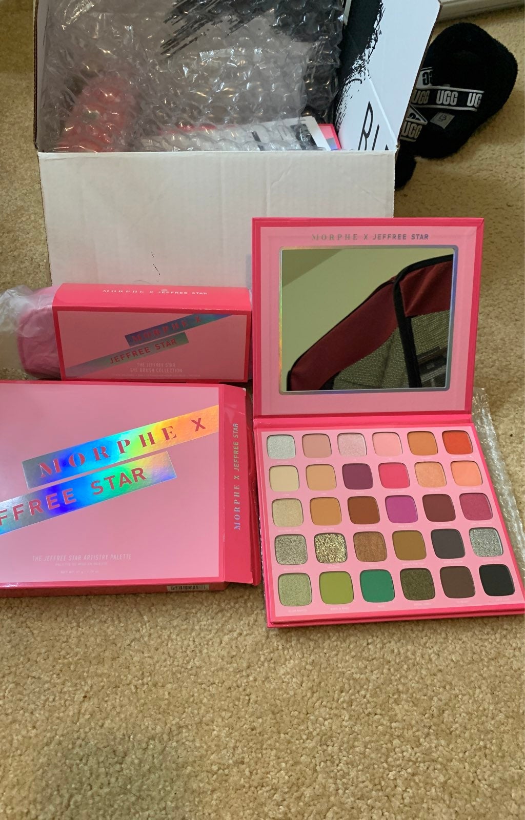 Morphe x Jeffree Star Palette and Brushe