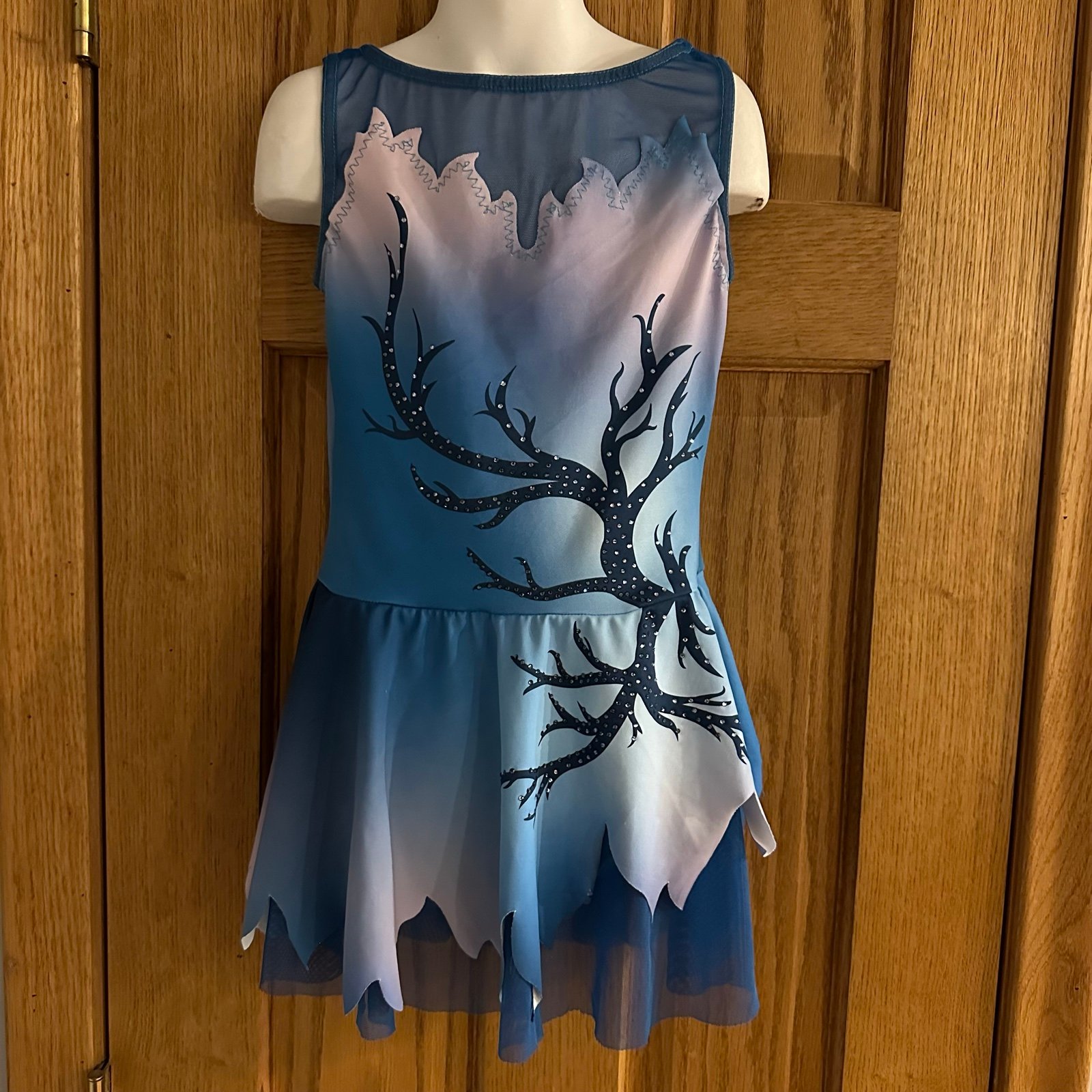 A WISH COME TRUE ON MY WAY RHINESTONE FIGURE SKATING DANCE COSTUME IMC #20610
