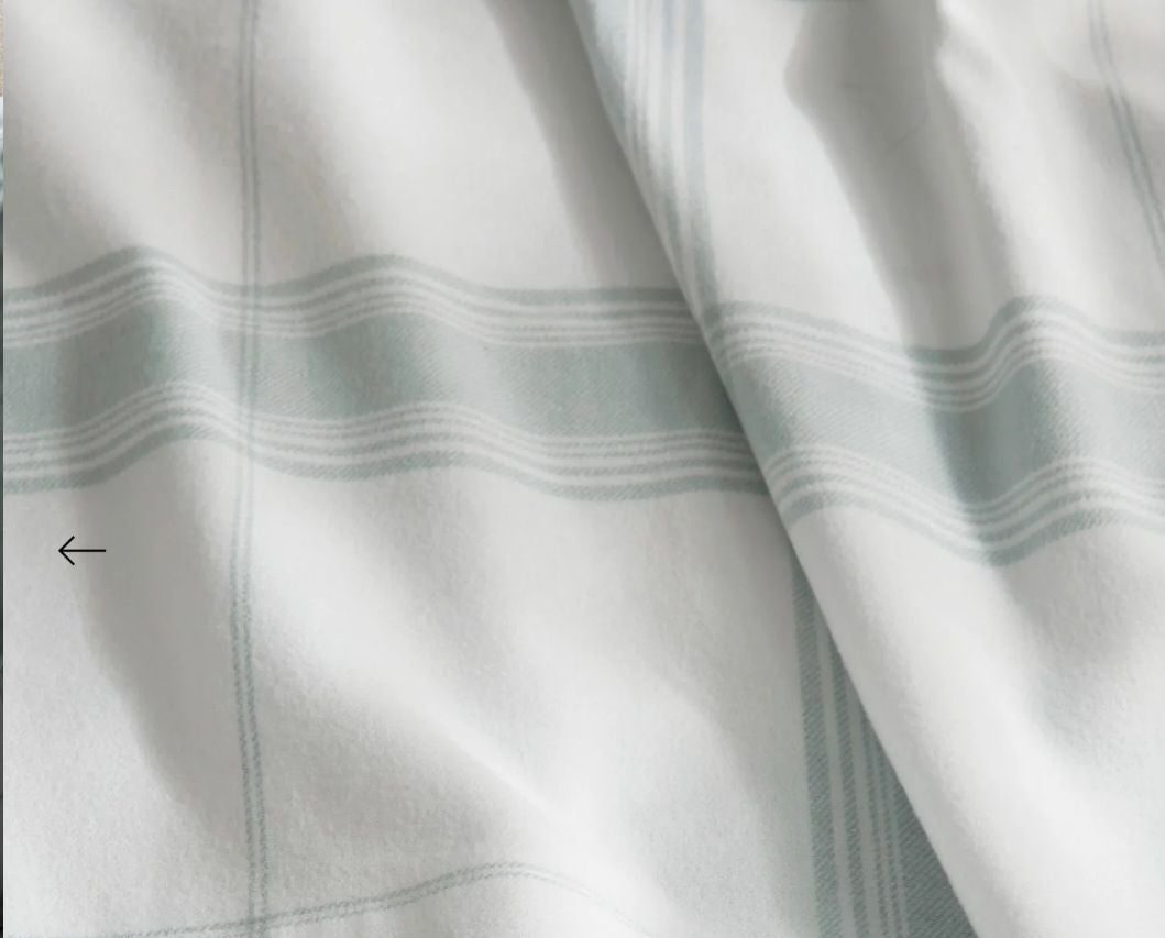 Boll and Branch Classic Plaid high quality King Sheet set
