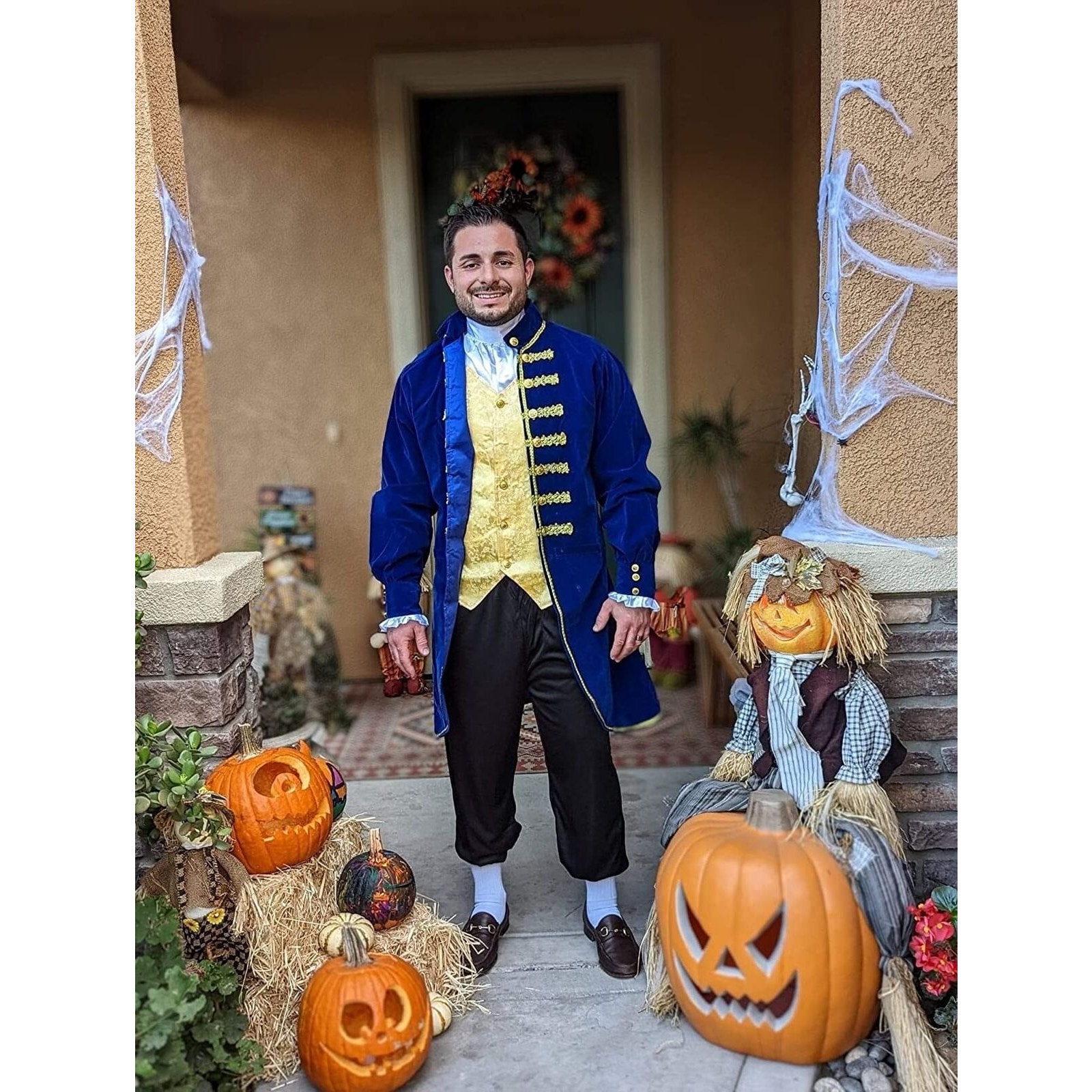 NEW XL Mens Halloween Beast Regency Baroque French Court Aristocrat Costume
