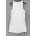 IRO Moltani Romper Womens Size 38 Ecru Sleeveless Designer Lace-Up Scoop Neck