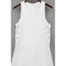 IRO Moltani Romper Womens Size 38 Ecru Sleeveless Designer Lace-Up Scoop Neck