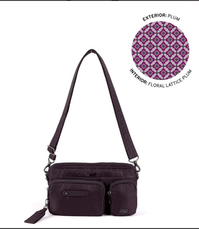 Lug Plum + Black & Berry Plaid Switcheroo + Black Whirly Wallet - New With Tags