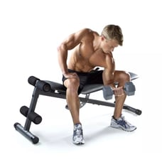 Adjustable Workout Bench with 4-Roll Leg