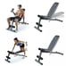 Adjustable Workout Bench with 4-Roll Leg