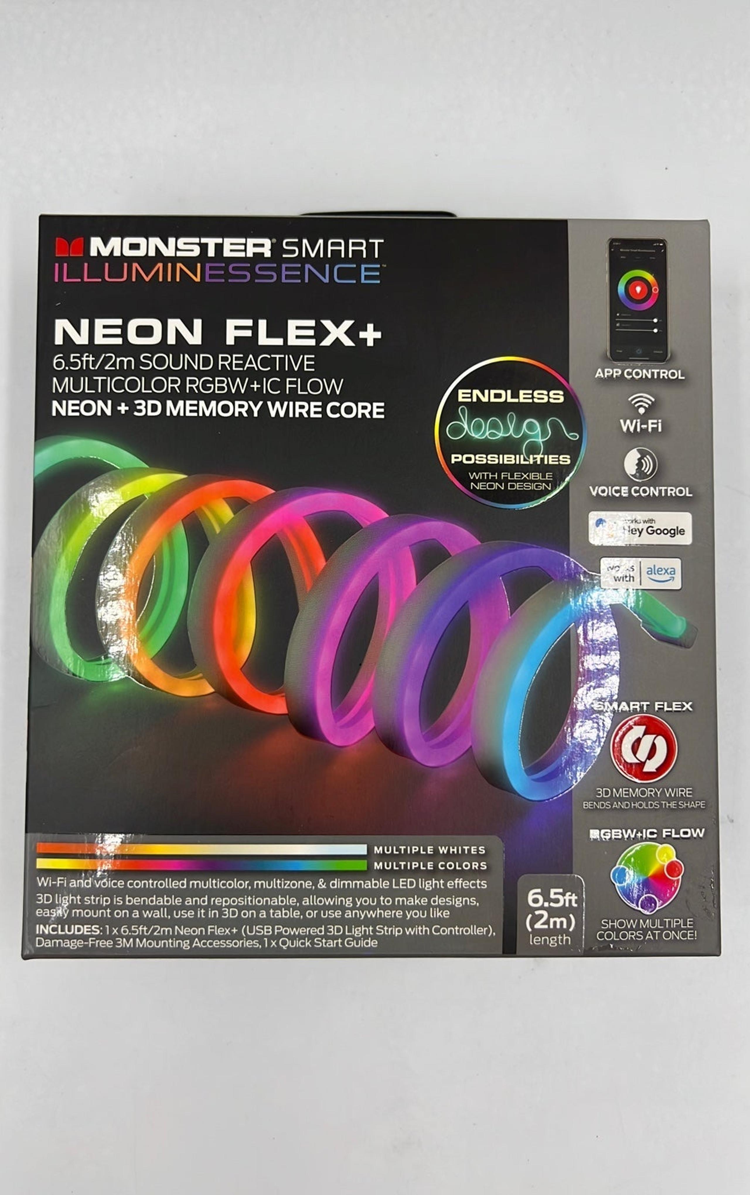 Brand New Monster Smart Neon Indoor/Outdoor Multicolor LED light strip