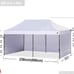 ABCCANOPY Heavy Duty Ez Pop up Canopy Tent with Sidewalls 10x20,White