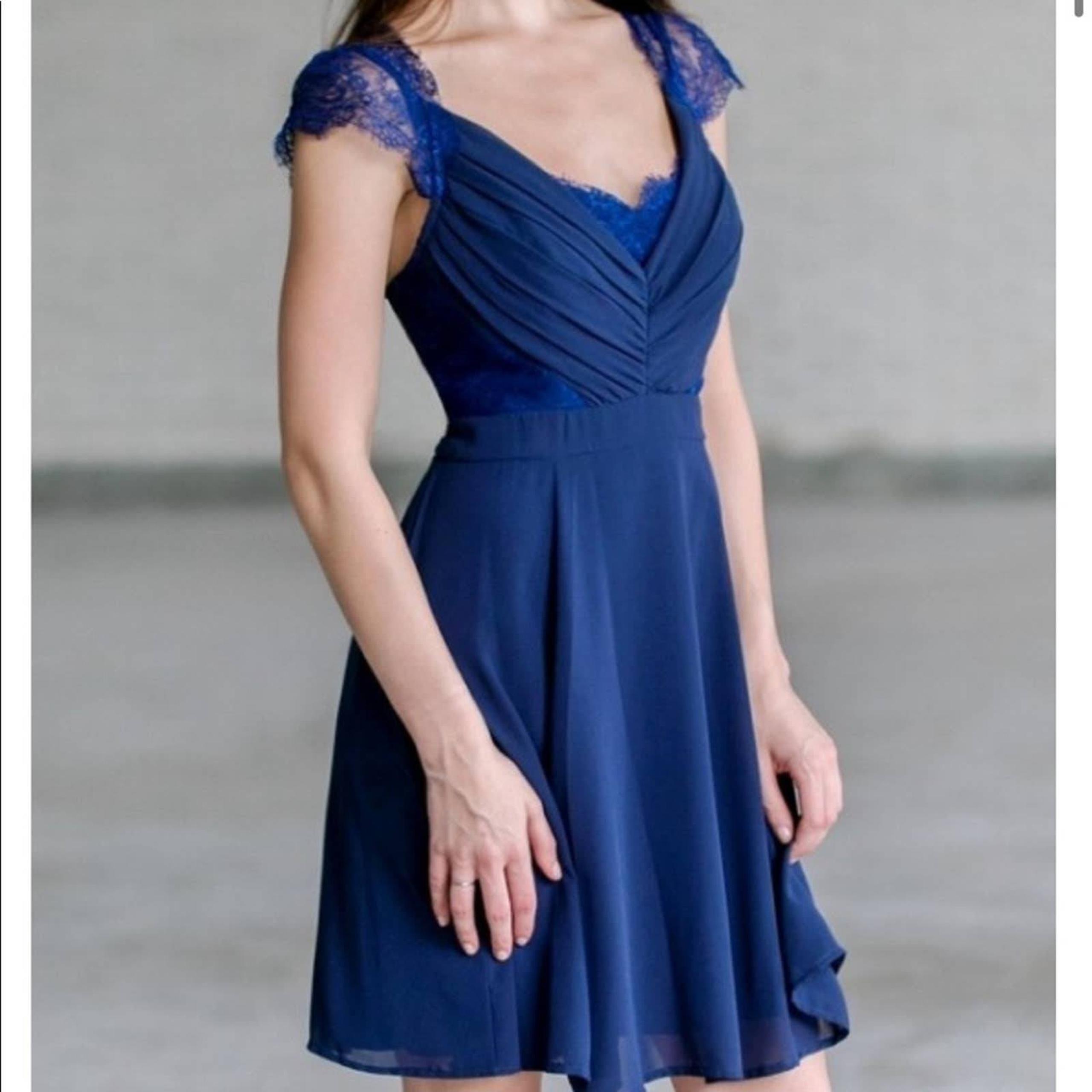 Nikibiki lace and chiffon dress
