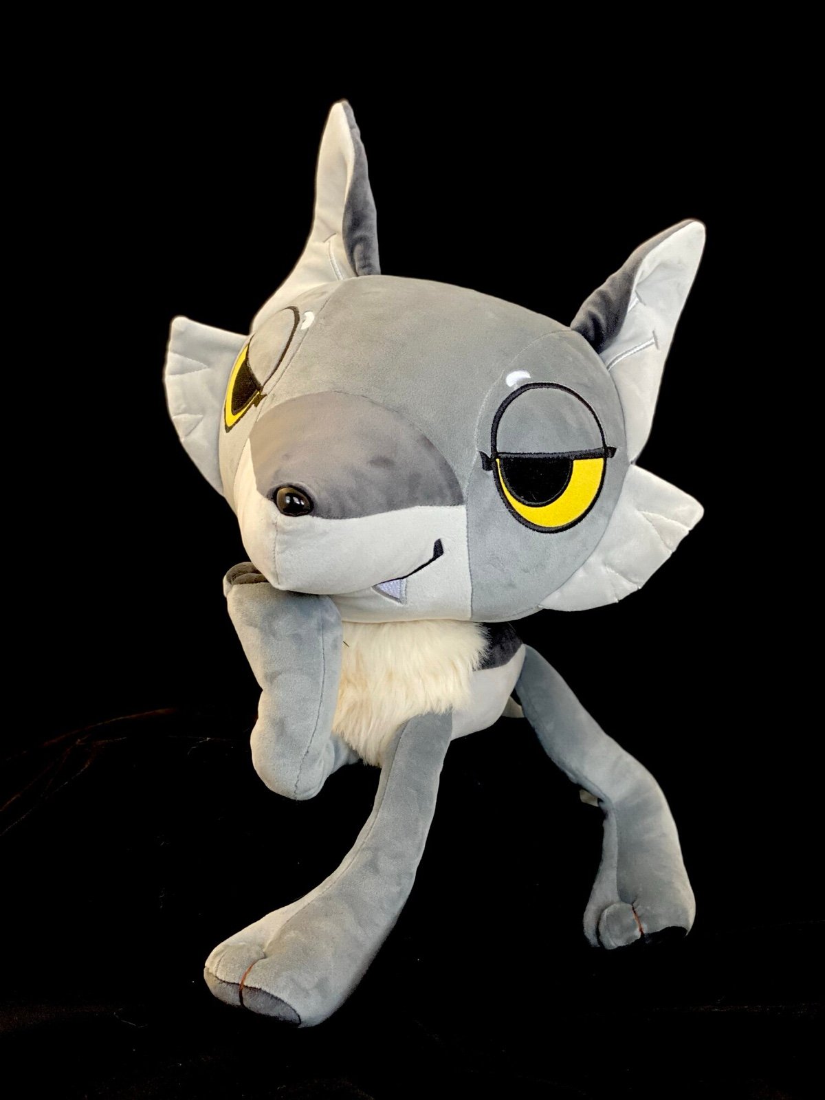 gray coyote plush