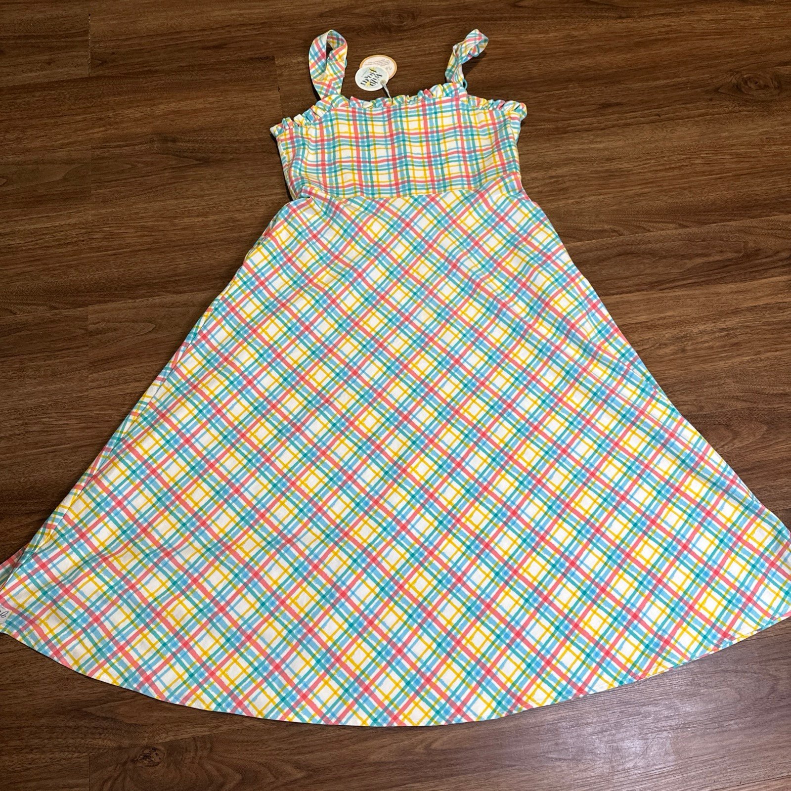 Women’s Wild Flowers Plaid Sundress Size Small NWT Beautiful Breeze Dress NEW