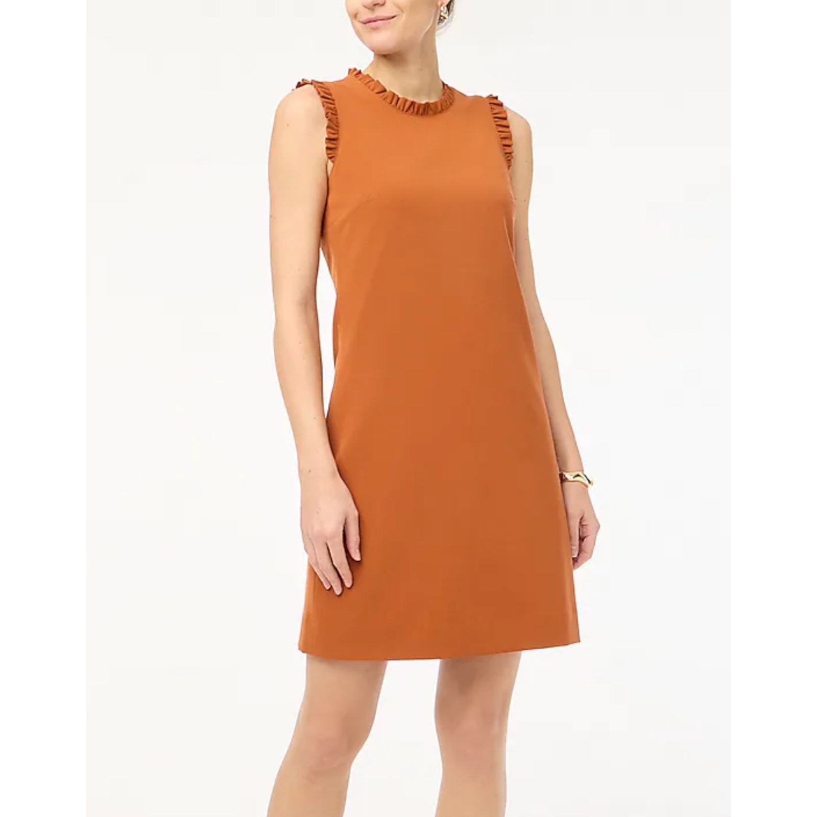 Ruffleneck suiting dress P12