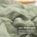 Queen size comforter set green sage seersucker 3 piece