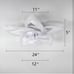 Ceiling Fan with Lights Remote Control, White Personalized Ceiling Fan with Ligh