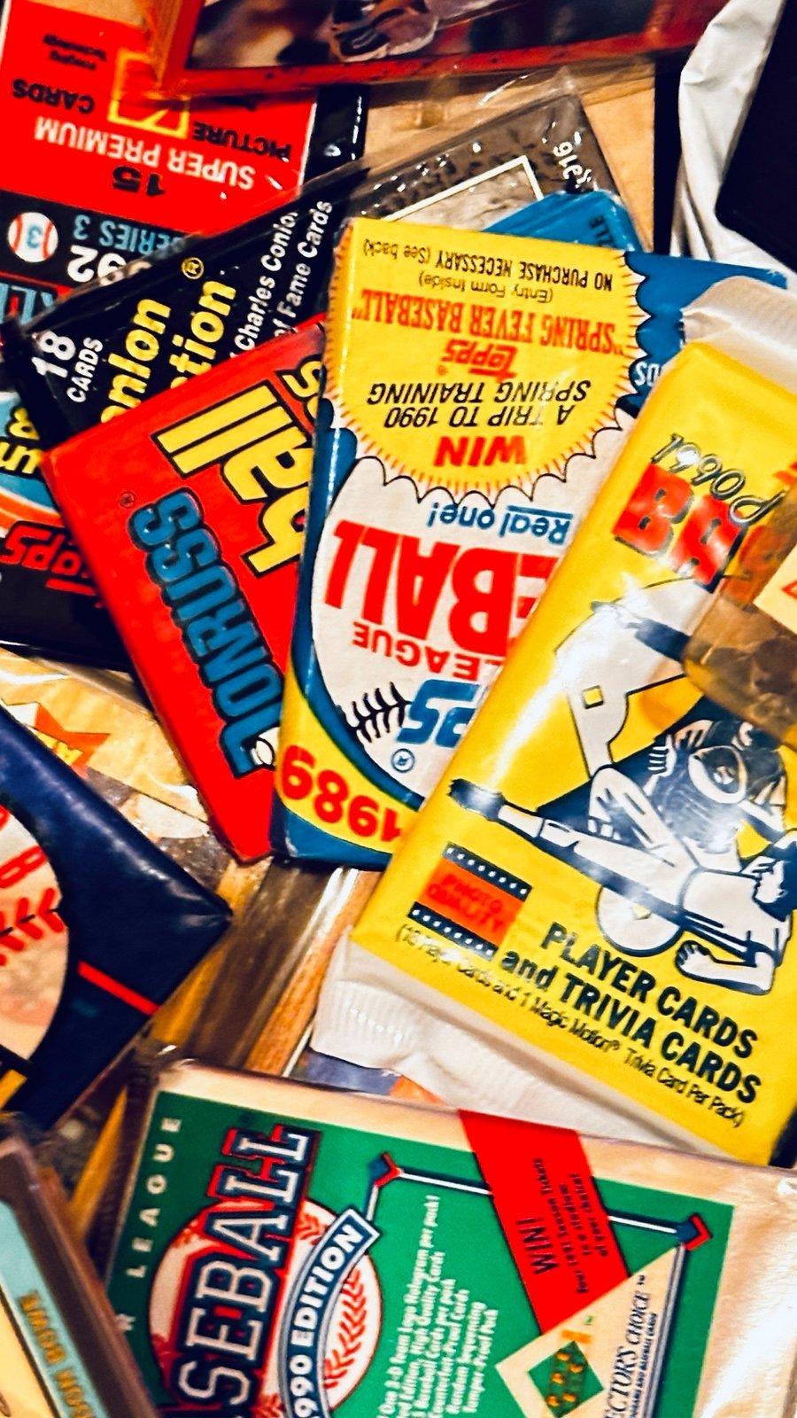 Vintage Sealed Cards Basketball & Baseball