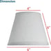 Never Used Aspen Creative Hardback Empire, Fabric Clip-On Lamp Shades