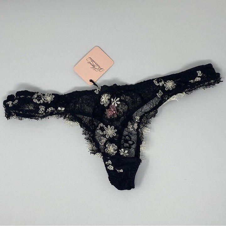 Agent Provocateur Magdalena Black Multi Thong AP5 Extra Large NWT 215