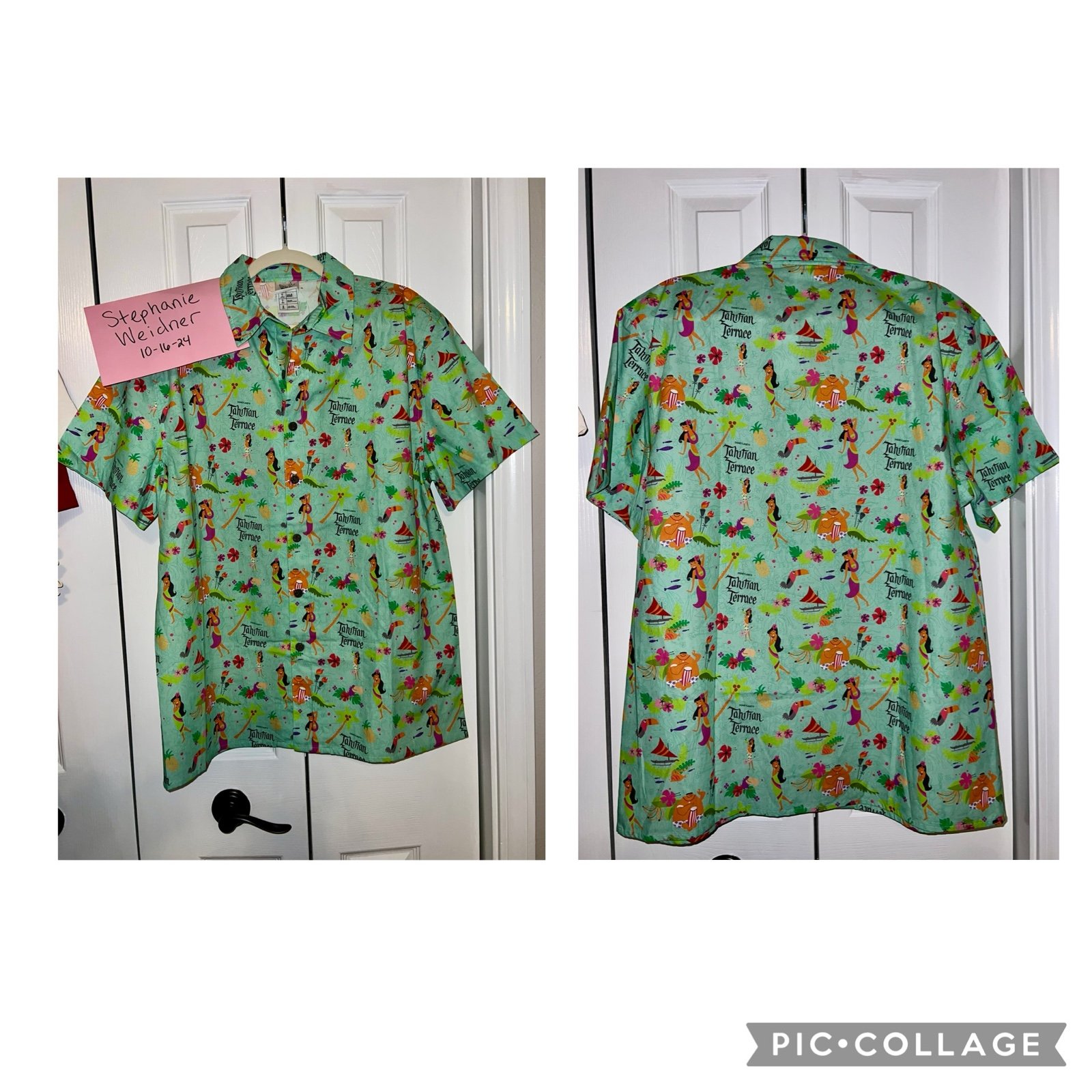 MAJOR UNICORN - Disney Dress Shop D23 Tahitian Terrace, Men’s Medium Camp Shirt