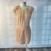 Maje blush pink silk cap sleeve zipper detail sheath dress size 1 or US small