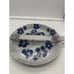 Endres Studio Art Pottery Pie Plate Dish White With Blue Flowers
