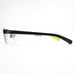 Nike Eyeglasses Frames 8098 015 Black Yellow Rectangular Half Rim 56-16-140