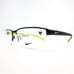 Nike Eyeglasses Frames 8098 015 Black Yellow Rectangular Half Rim 56-16-140