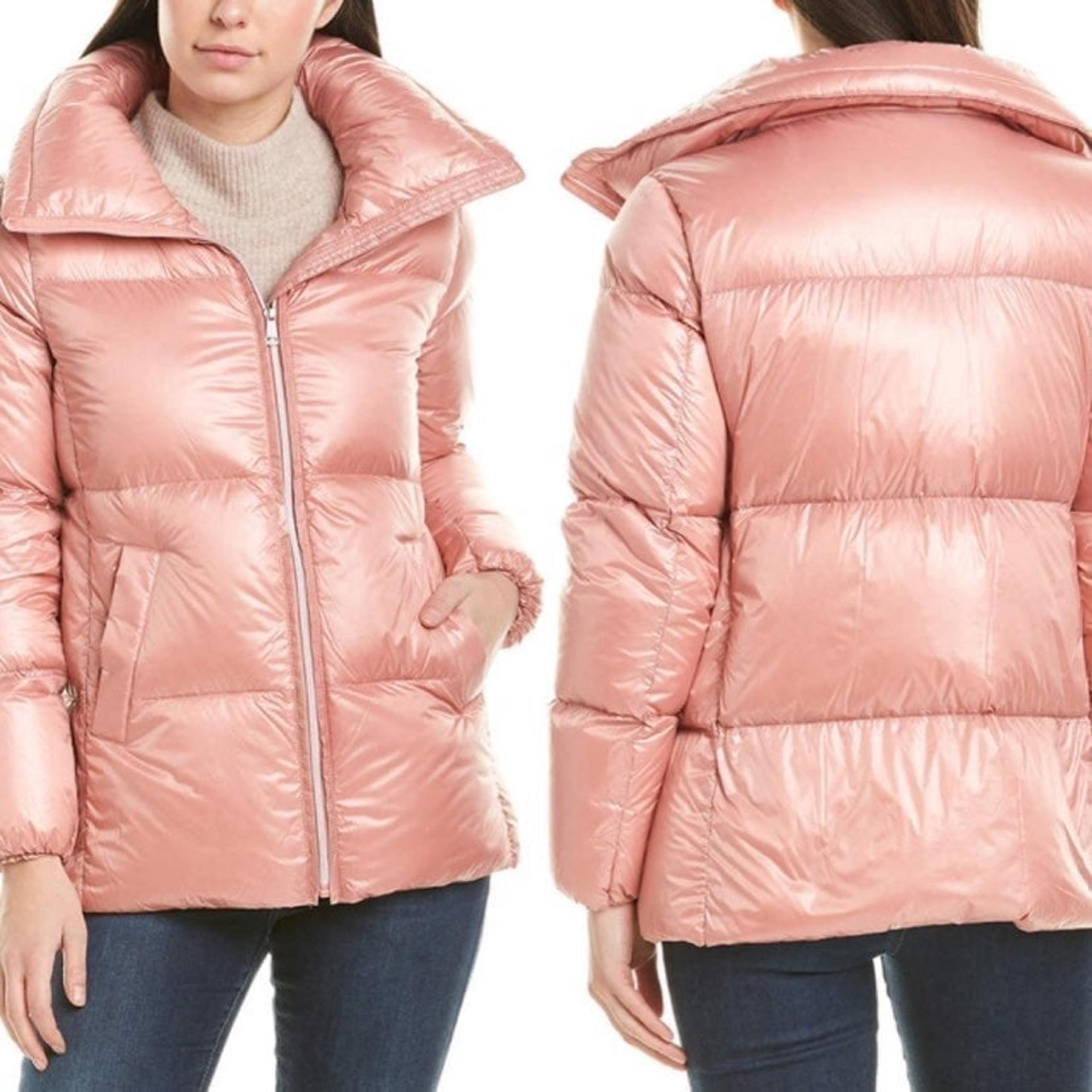 NWT Cole Haan Blush Pink Puffer Jacket