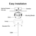 Home LED lampshade, lampshade 11.8x11.8